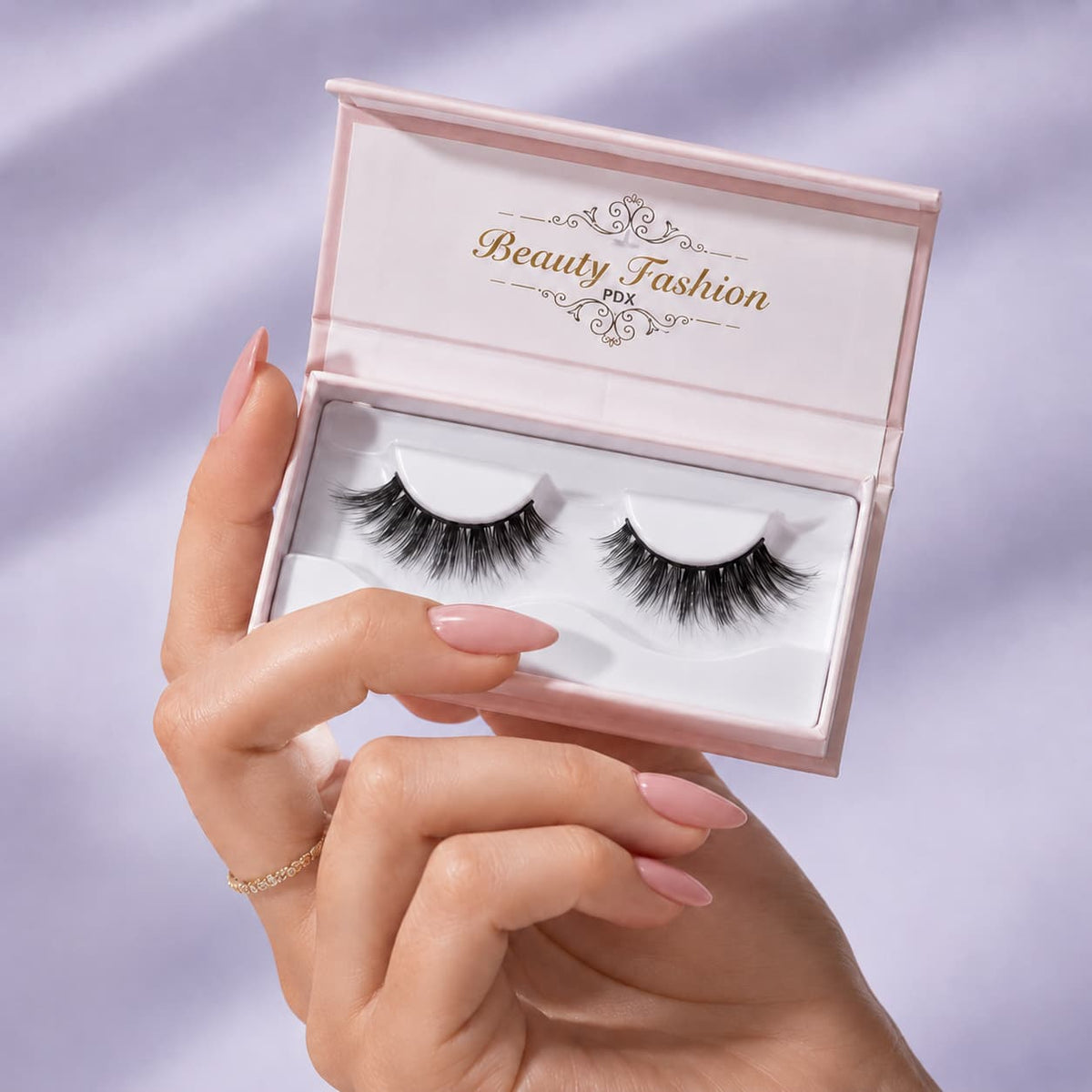 Blush compact held in hand