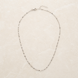 Slim Link Chain Necklace – Silver product view