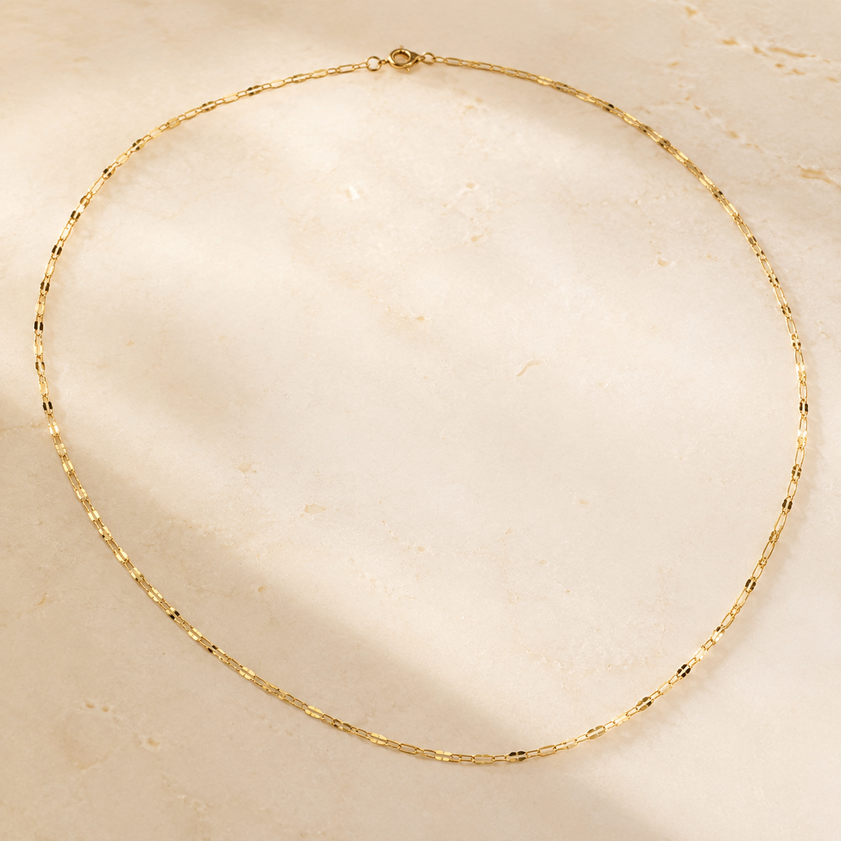 Slim Link Chain Necklace – Gold product view