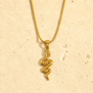 Spirit Snake Gold Pendant Necklace product view