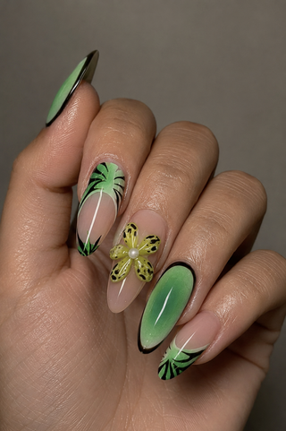 Prism Stained Glass Press-On Nails - handshot