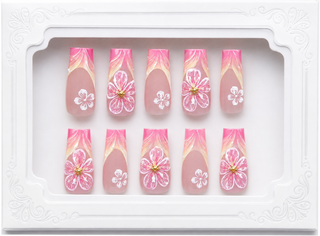 Purple Chrome Cross Press-On Nails - packaging