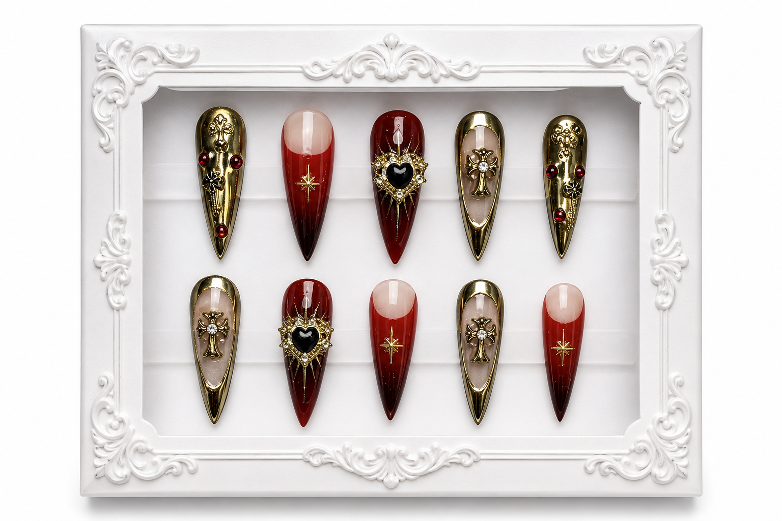 Lavender Toile Garden Press-On Nails - packaging
