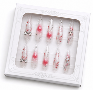 Lavender Butterfly Chrome Press-On Nails - packaging