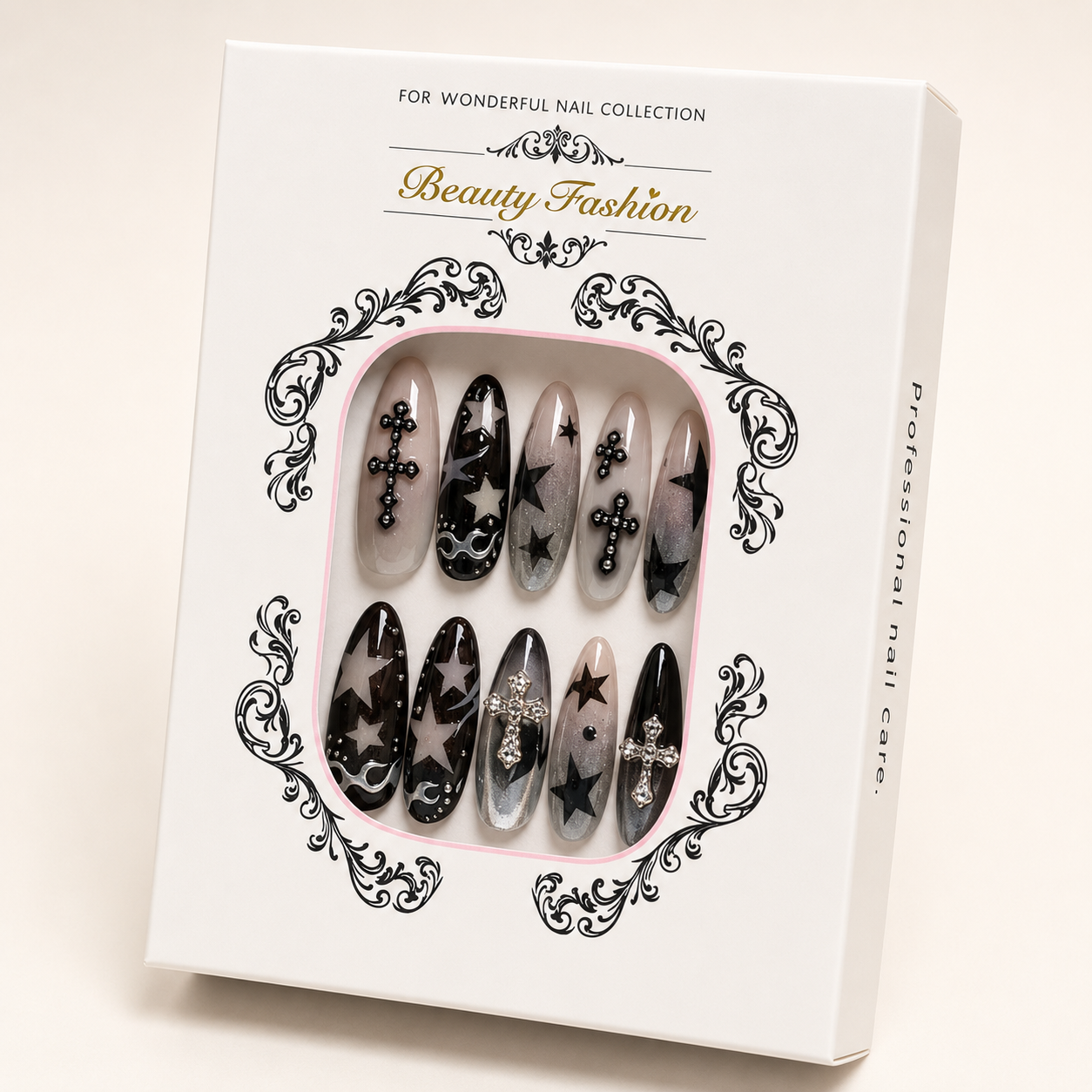Western Star Chrome Press-On Nails - packaging