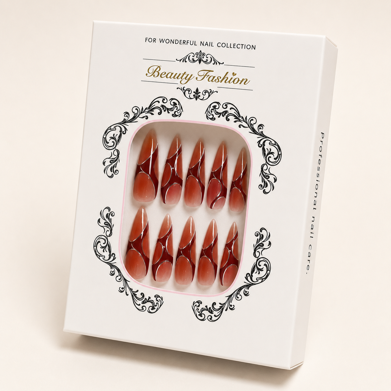 Terracotta Wave Press-On Nails - packaging