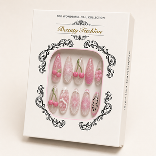 Pink Fruit Garden Press-On Nails - packaging
