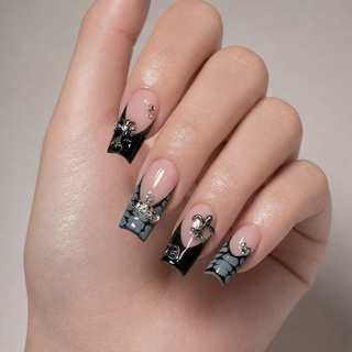 Midnight Gothic Charms Press-On Nails - handshot