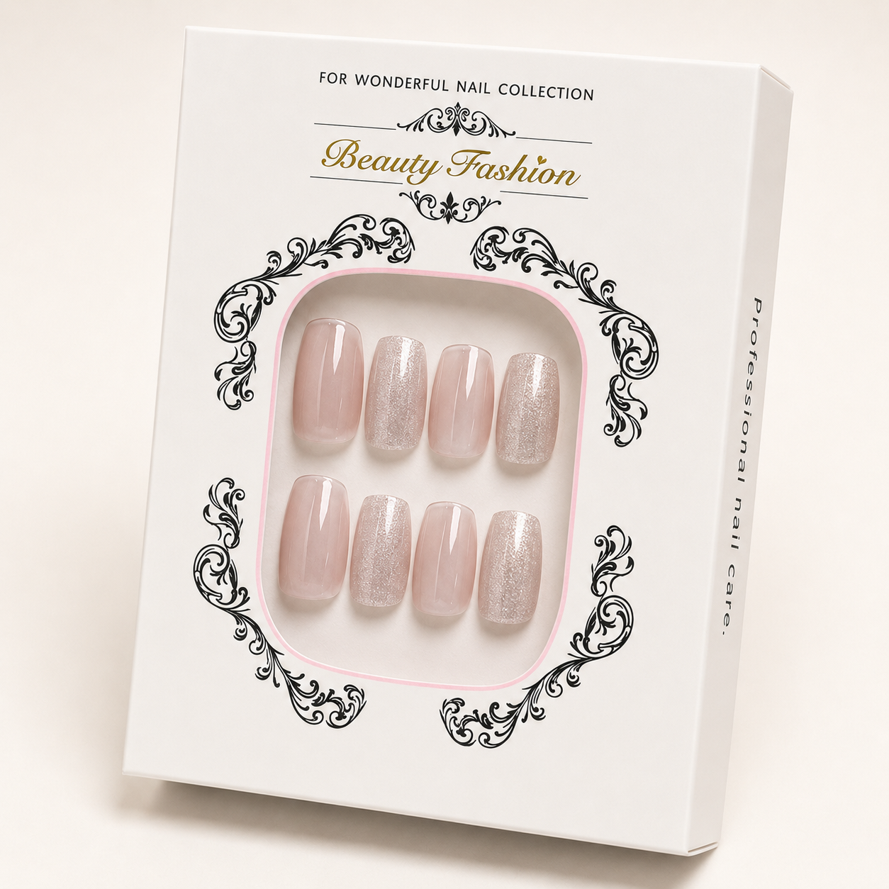 Champagne Cat-Eye Press-On Nails - packaging