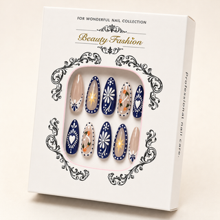 Midnight Silver Edge Press-On Nails - packaging