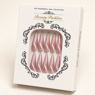 Cobalt Folk Art Press-On Nails - packaging