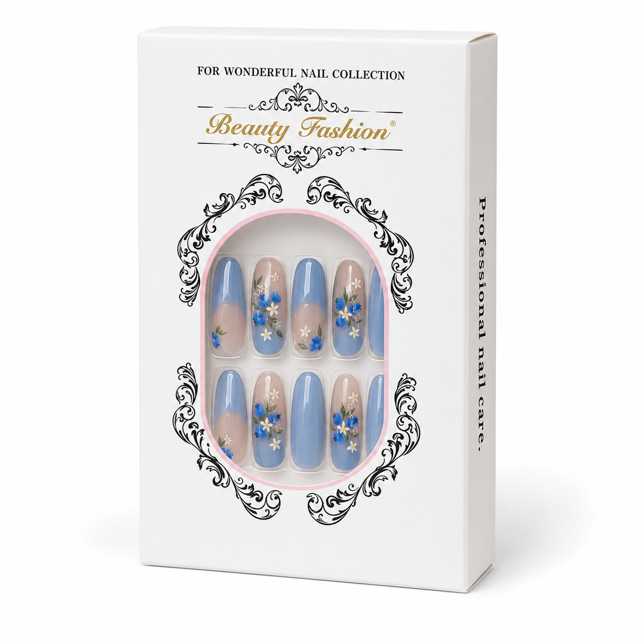 Periwinkle Wildflower Press-On Nails - packaging