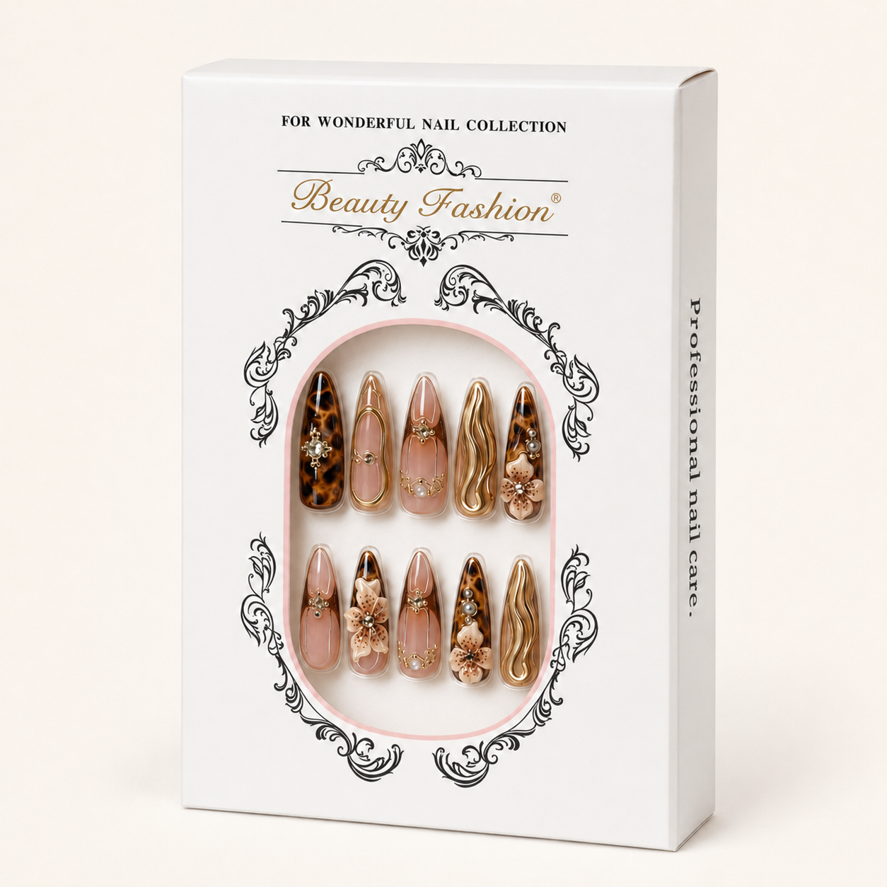Tortoiseshell Orchid Press-On Nails - packaging