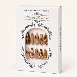 Tortoiseshell Orchid Press-On Nails - packaging