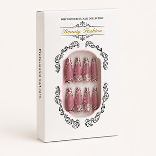 Pink Leopard Luxe Press-On Nails - packaging