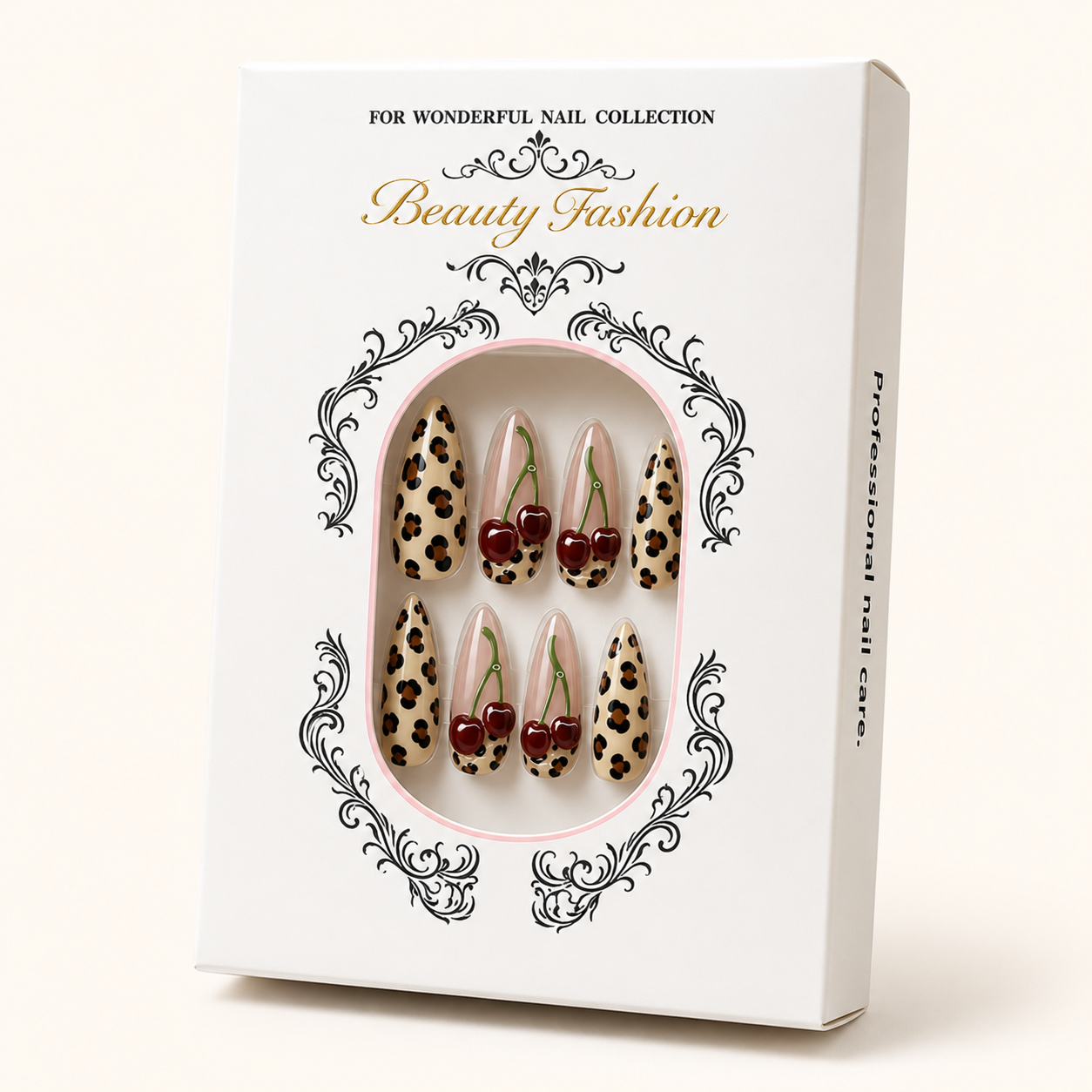 Cherry Leopard Press-On Nails - packaging