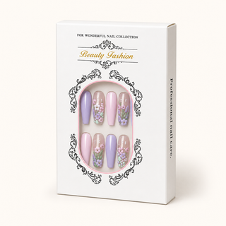 Lavender Meadow Press-On Nails - packaging